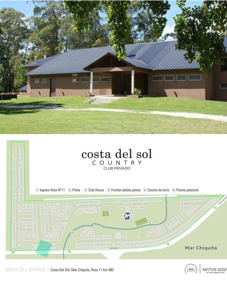 CASA 4 AMBIENTES EN COUNTRY COSTA DEL SOL, CERCA DE LA PLAYA EN MAR CHIQUITA. APTO CREDITO, PERMUTA Y FINANCIA