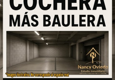 VENTA COCHERA MAS BAULERA EN PLAZA COLON